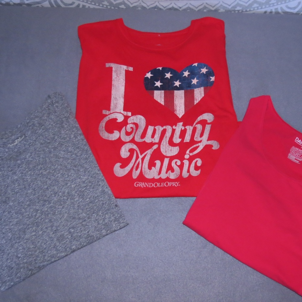 Bundle of Three Tshirts - All (XXL) Red and Gray